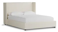 Captiva Gellar White 48" Upholstered Shelter Bed
