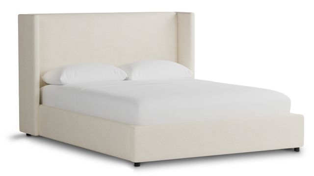 Captiva Gellar White 48" Upholstered Shelter Bed