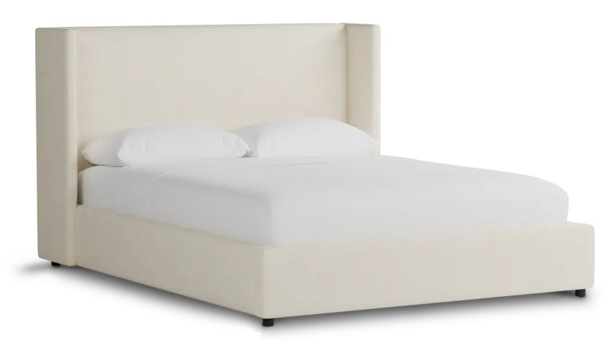 Captiva Gellar White 48" Upholstered Shelter Bed
