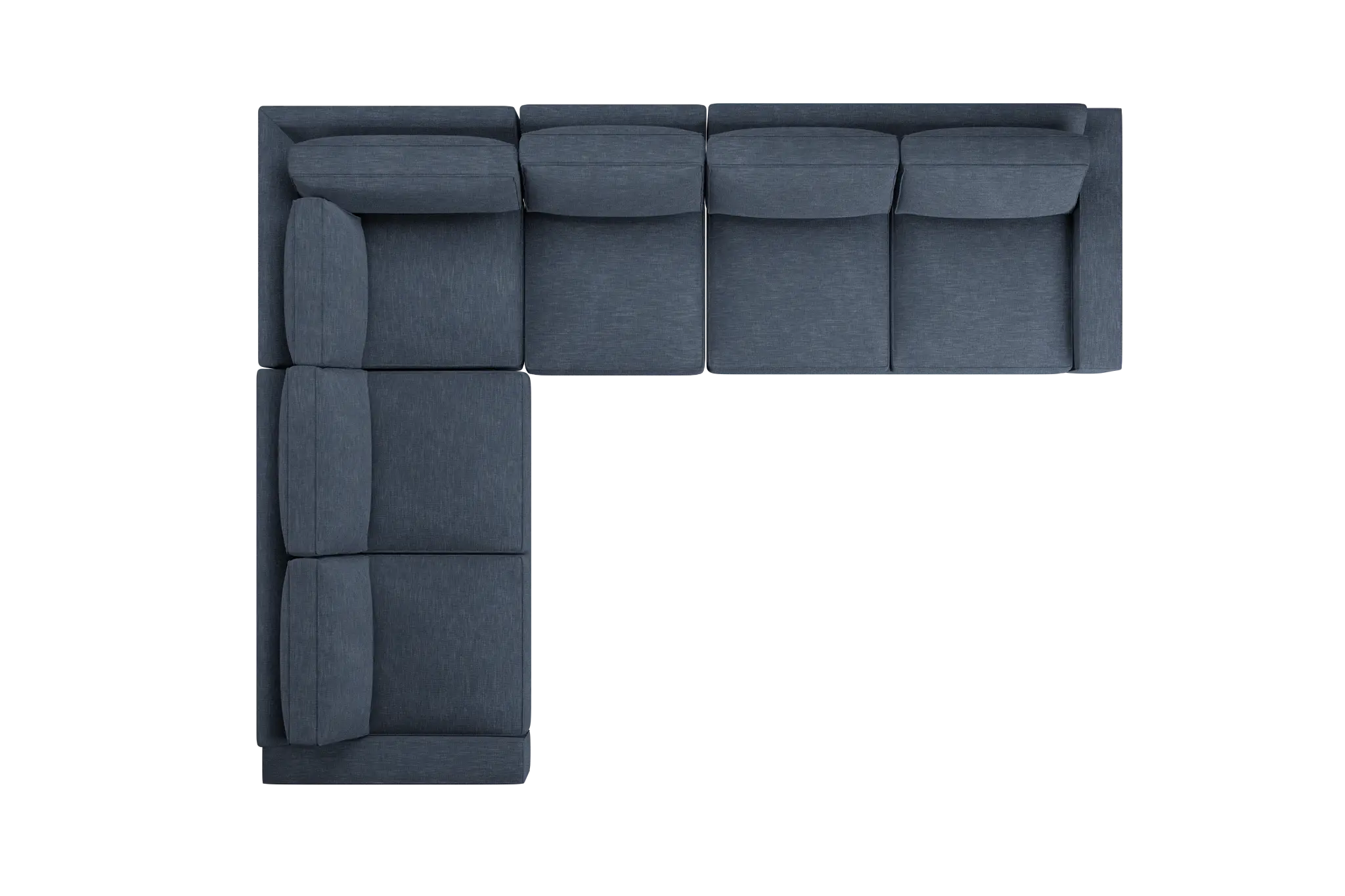 Edgewater Elevation Dark Blue Medium Two-arm Sectional Edgewater Elevation Dark Blue Medium Two-arm Sectional