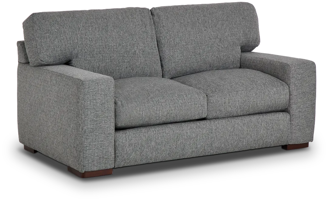 Veronica Dark Gray Down Loveseat
