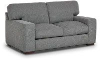 Veronica Dark Gray Down Loveseat