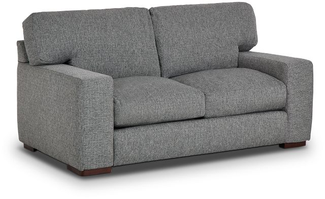 Veronica Dark Gray Down Loveseat