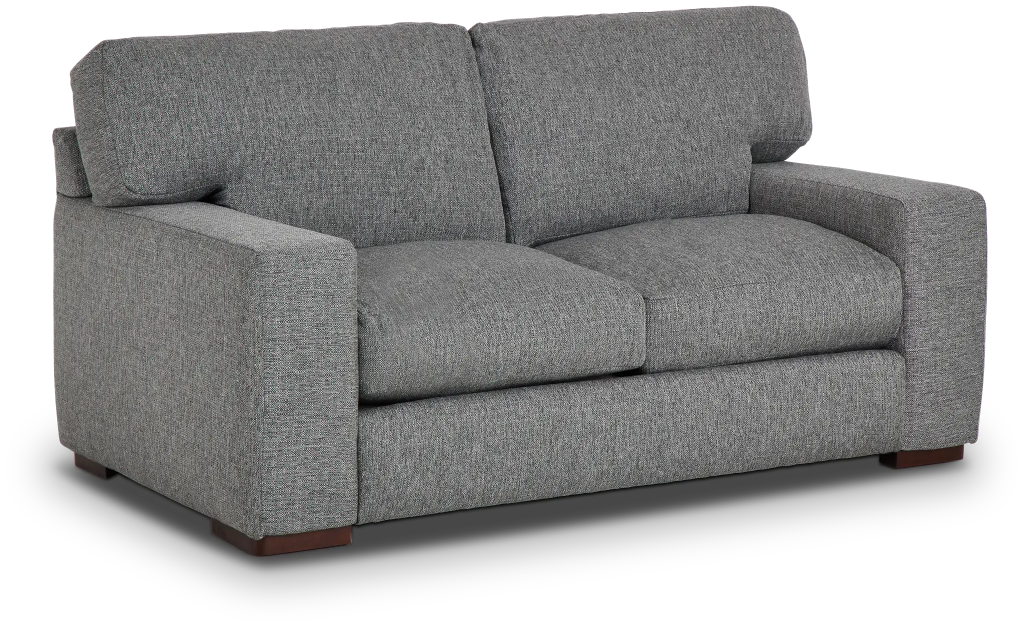 Veronica Dark Gray Down Loveseat Veronica Dark Gray Down Loveseat