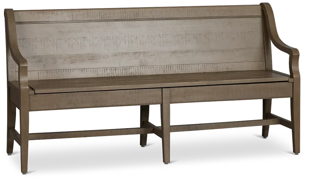 Heron Cove Light Tone Storage Dining Bench Heron Cove Light Tone Storage Dining Bench