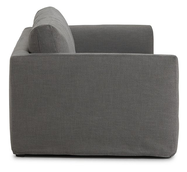 Willow 89" Gray Fabric Sofa