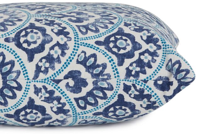 Tomini Blue Fabric 20" Accent Pillow (2)