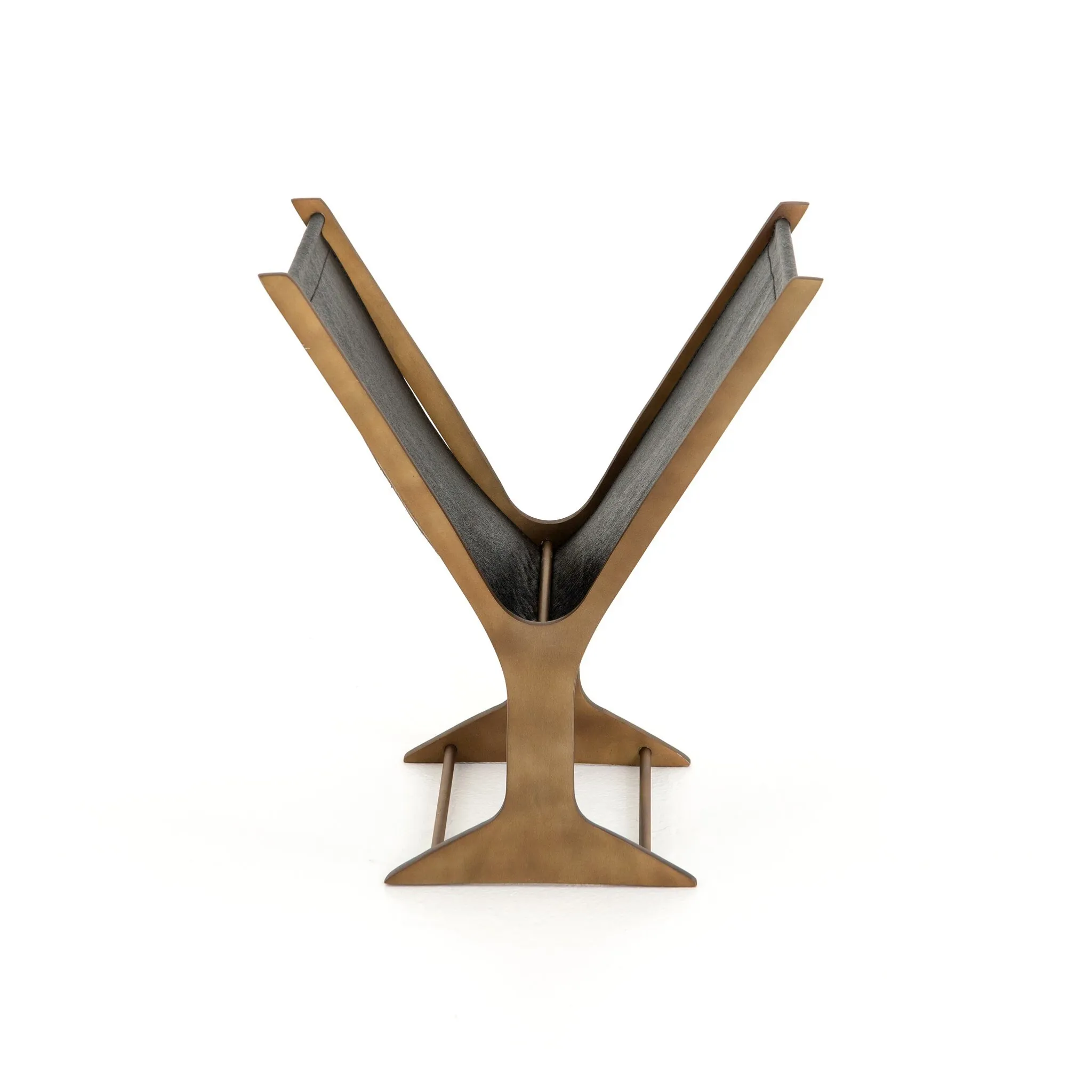 Four Hands Bani Brass Magazine Rack