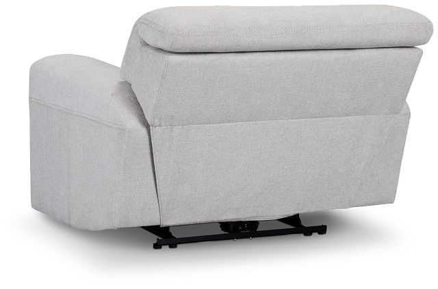 Callum Light Gray Fabric Power Recliner