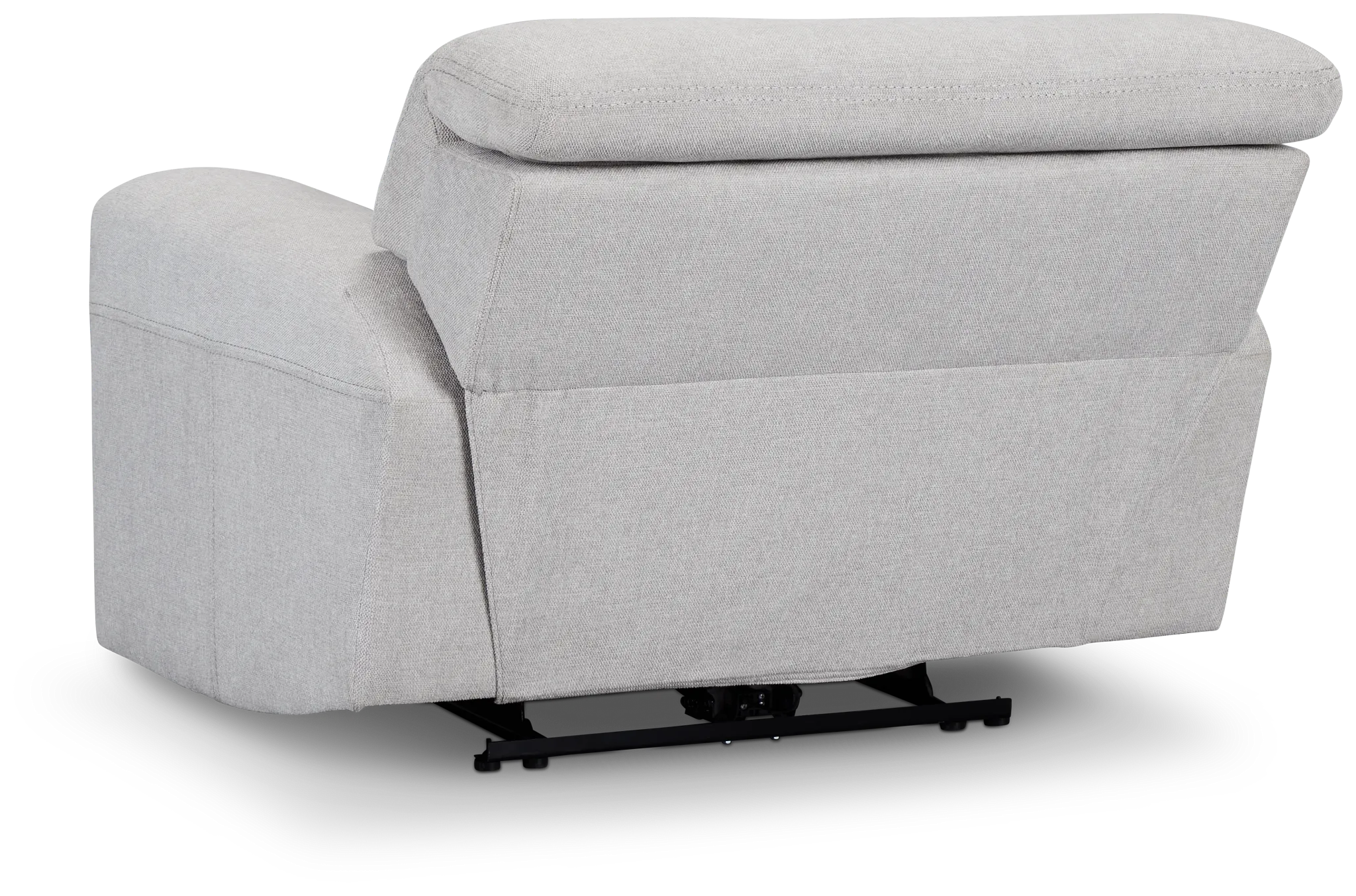 Callum Light Gray Fabric Power Recliner