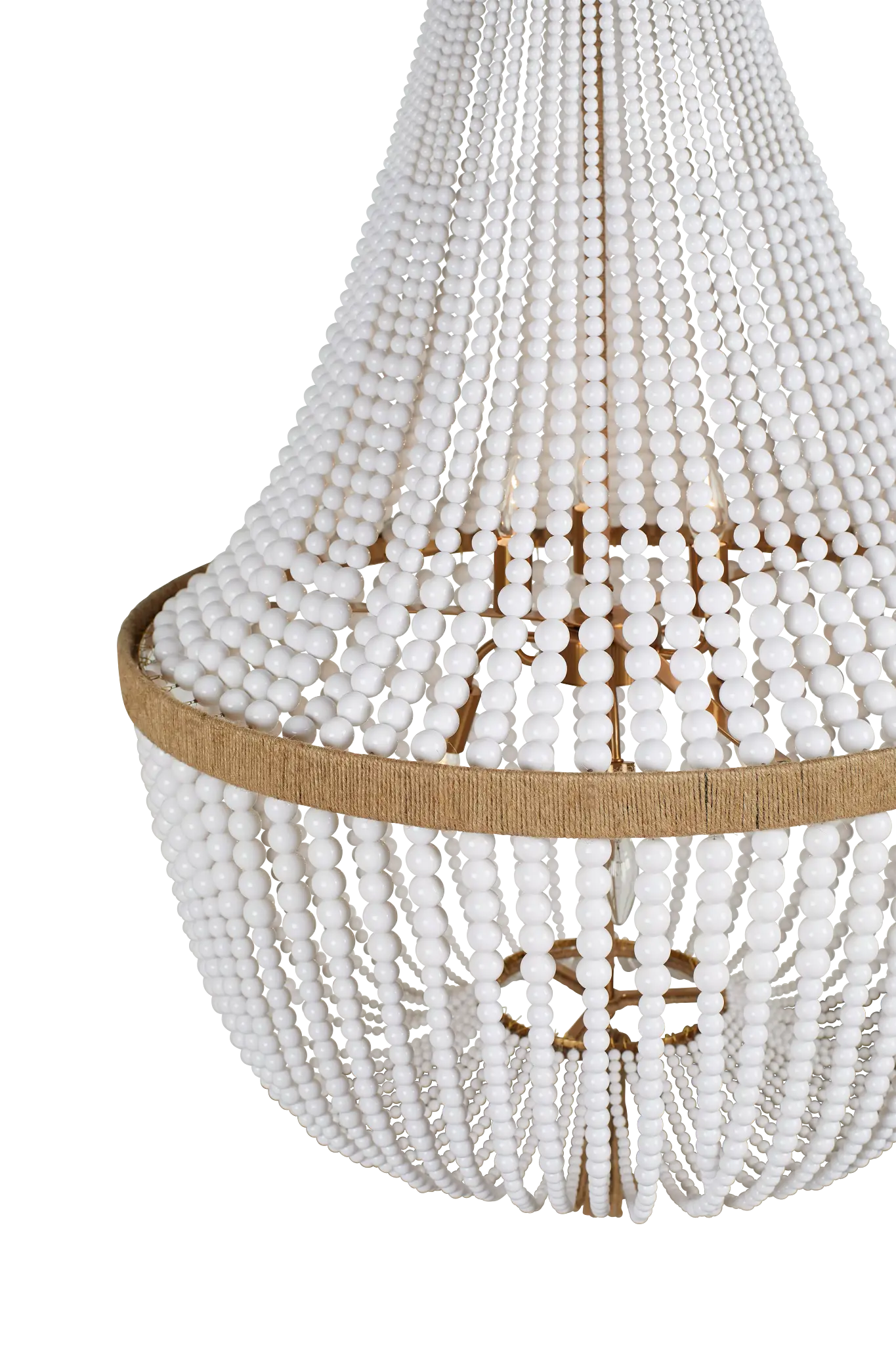 Larsen White Large Chandelier Larsen White Large Chandelier