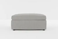 Destin Maguire Gray Fabric Cocktail Ottoman