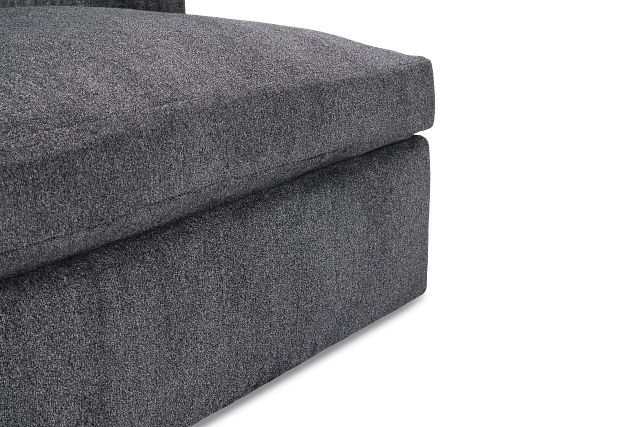 Stella Dark Gray Fabric Small Right Chaise Sectional
