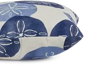 Sand Dollar Blue 20" Accent Pillow