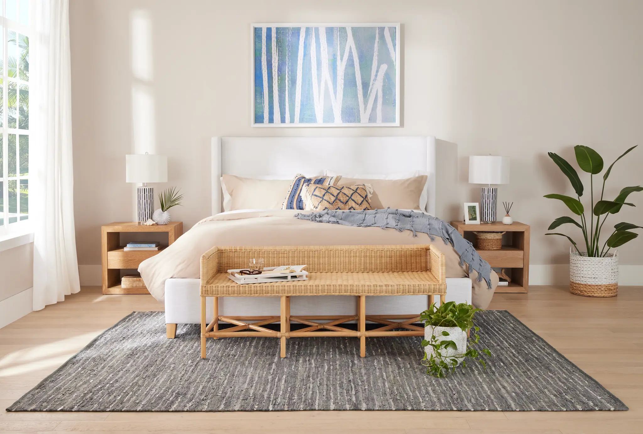 Nantucket White Uph Panel Bed Nantucket White Uph Panel Bed