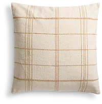 Jeanny Ivory 24" Square Accent Pillow