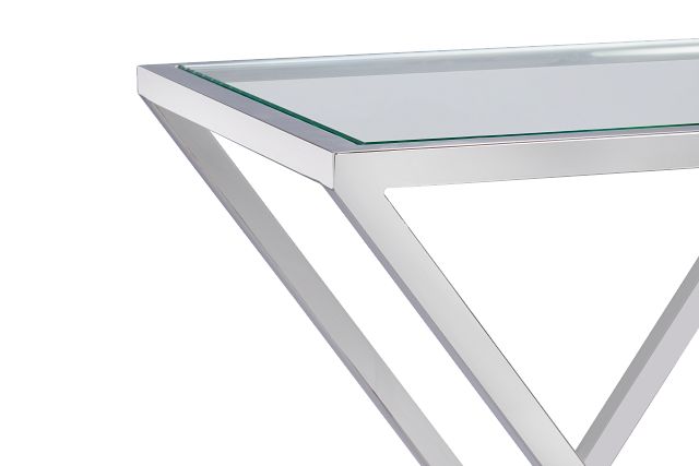 Gina Silver Accent Table
