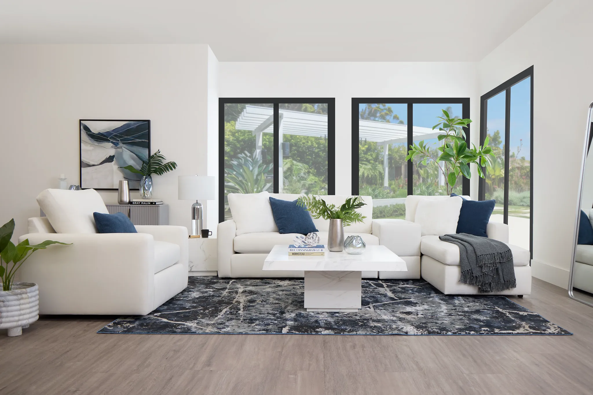 Vilano White Square Coffee Table