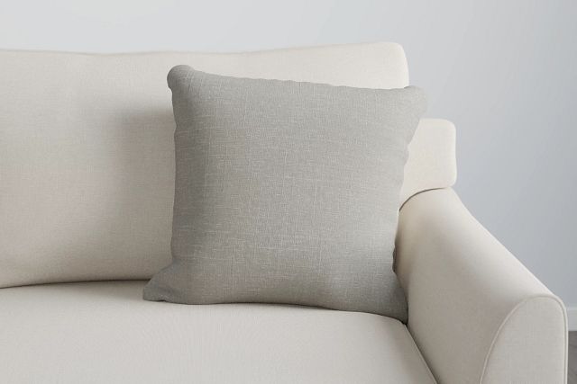 Haven Light Beige Fabric 20" Accent Pillow (3)