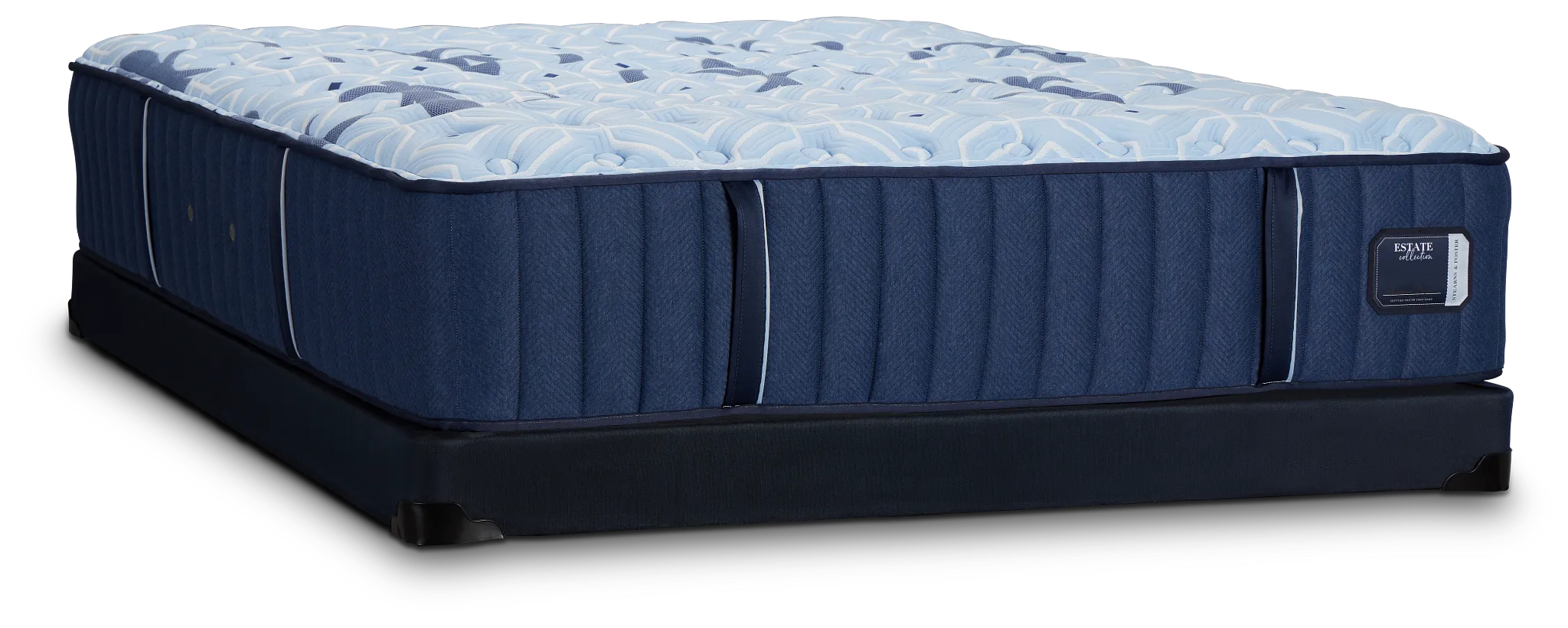 Stearns &amp; Foster Estate Firm Low-profile Mattress Set