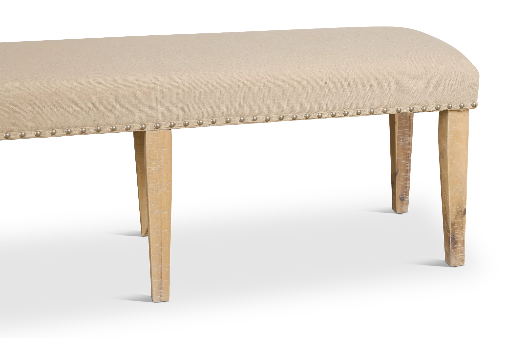 Joplin Light Tone Upholstered Dining Bench