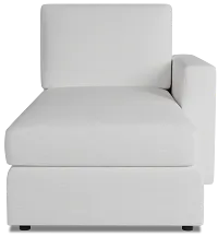 Citymod White Fabric Right Chaise