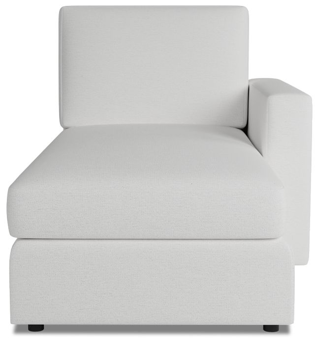 Citymod White Fabric Right Chaise