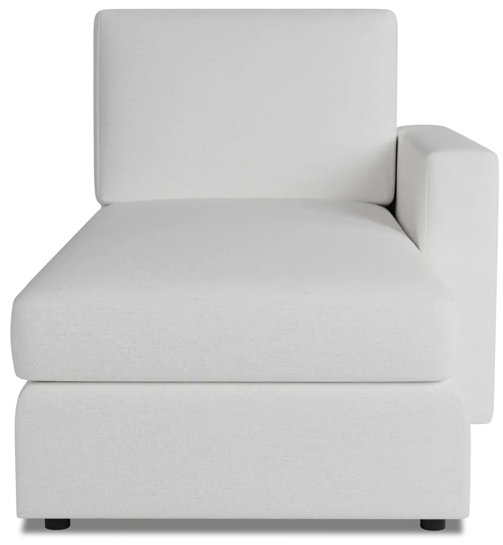 Citymod White Fabric Right Chaise Citymod White Fabric Right Chaise