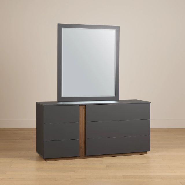 Brasilia Gray Dresser & Mirror
