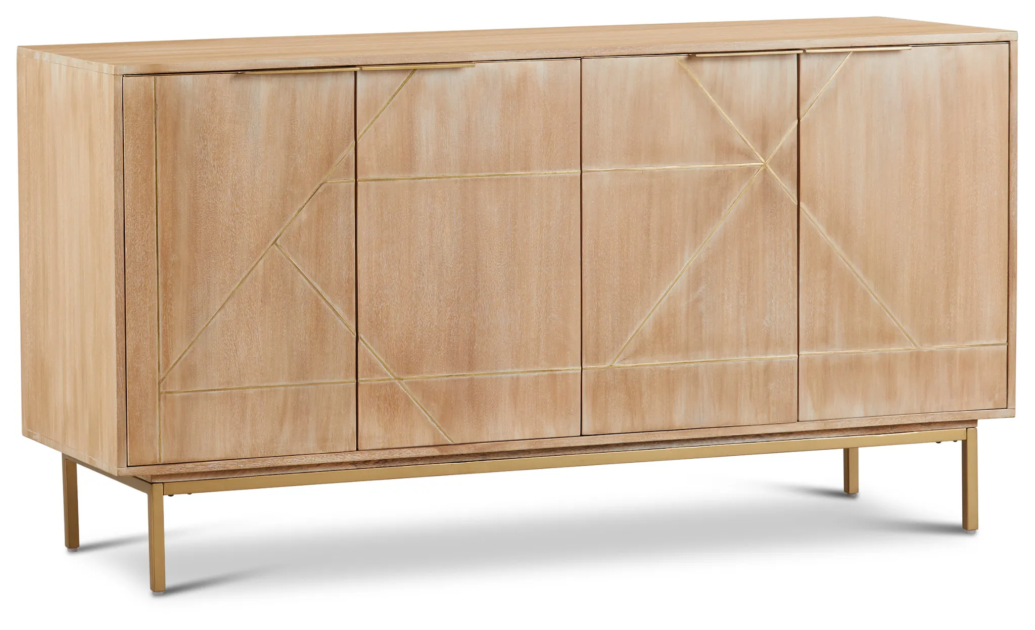 Valley Light Tone Four-door Cabinet