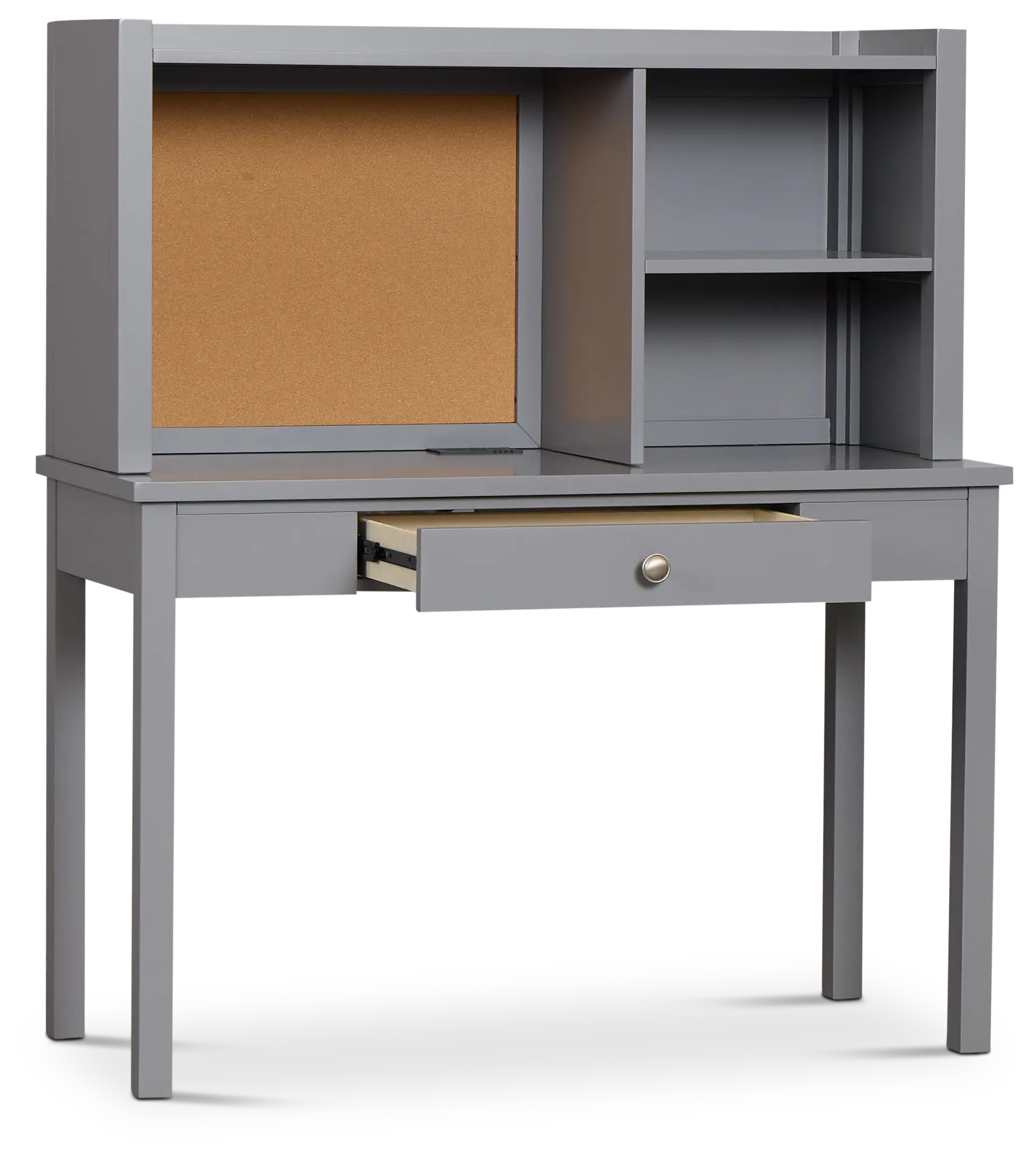 Charleston Gray 1-drawer Desk & Hutch Charleston Gray 1-drawer Desk & Hutch