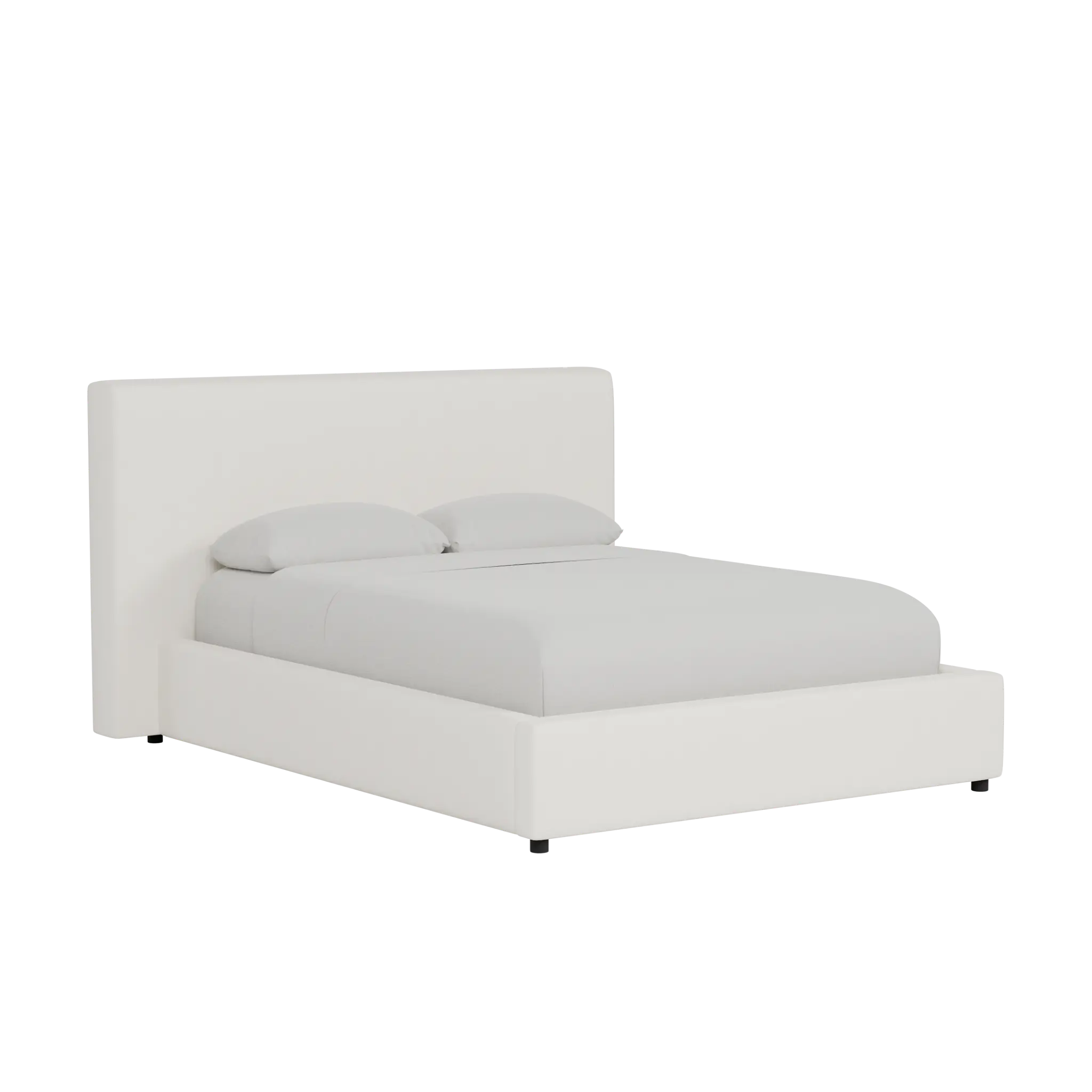 Grayton Gellar White 44" Upholstered Platform Bed Grayton Gellar White 44" Upholstered Platform Bed