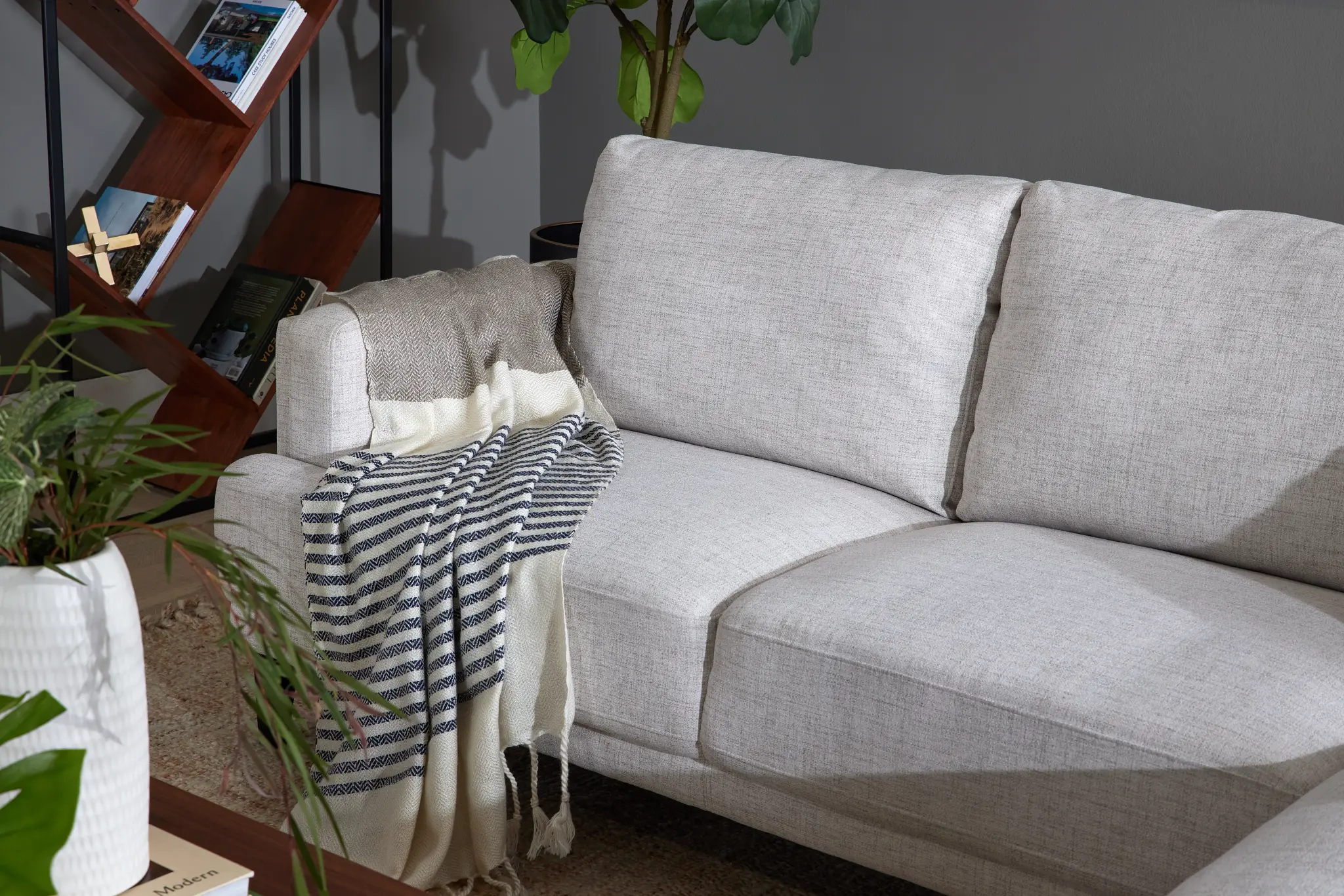 Ciel Bluestripe 60" X 90" Throw Ciel Bluestripe 60" X 90" Throw