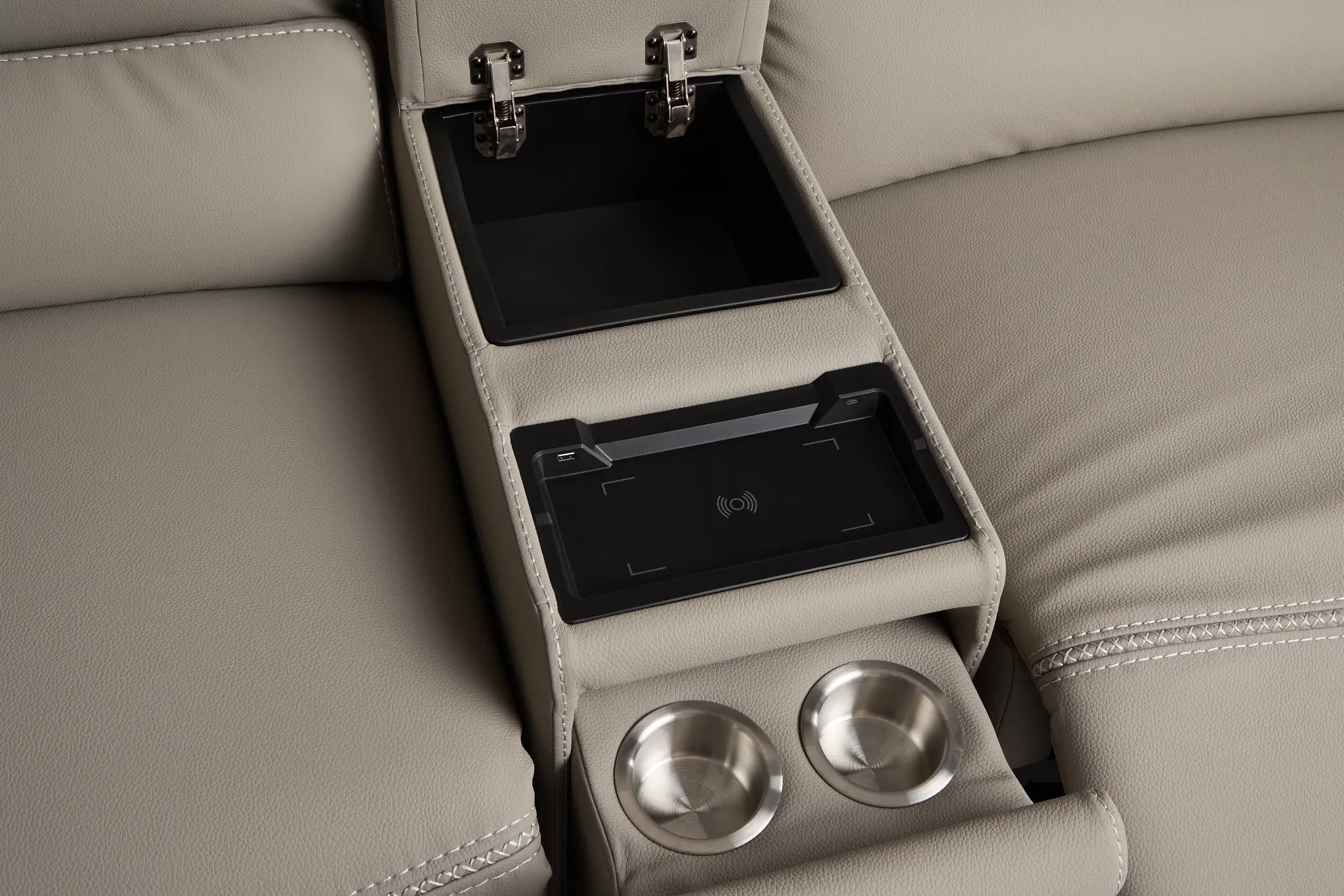 Jett Gray Micro Medium Triple Power 2-arm Sectional Jett Gray Micro Medium Triple Power 2-arm Sectional