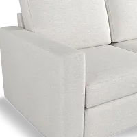 Citymod White Fabric 3-piece Modular Sofa