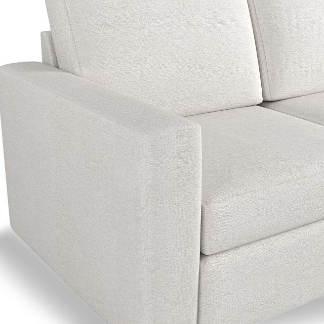 Citymod White Fabric 3-piece Modular Sofa