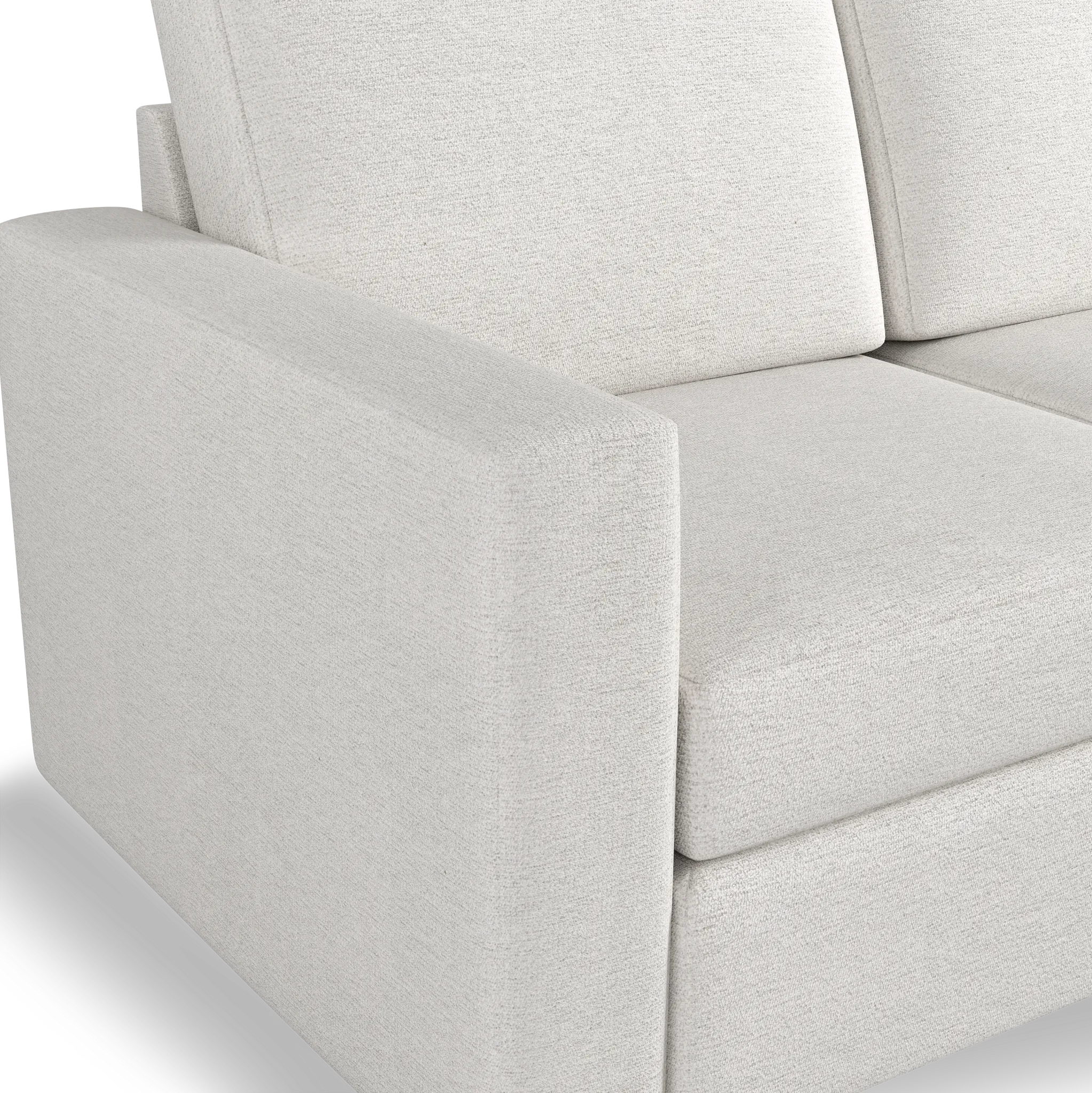 Citymod White Fabric 3-piece Modular Sofa