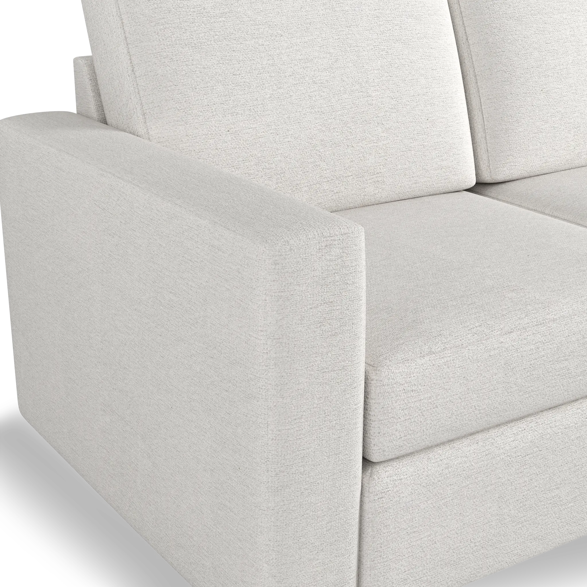 Citymod White Fabric 3-piece Modular Sofa Citymod White Fabric 3-piece Modular Sofa