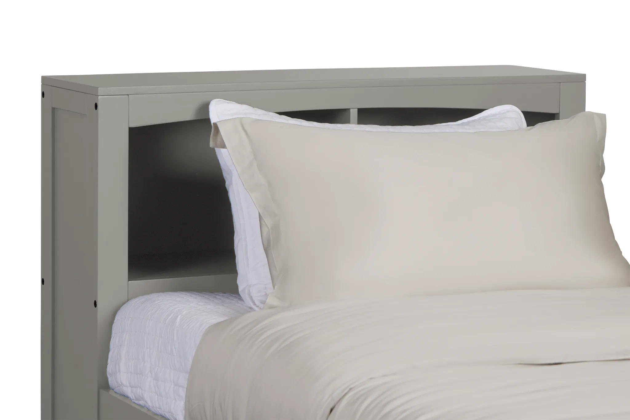 Charleston Gray Bookcase Bed