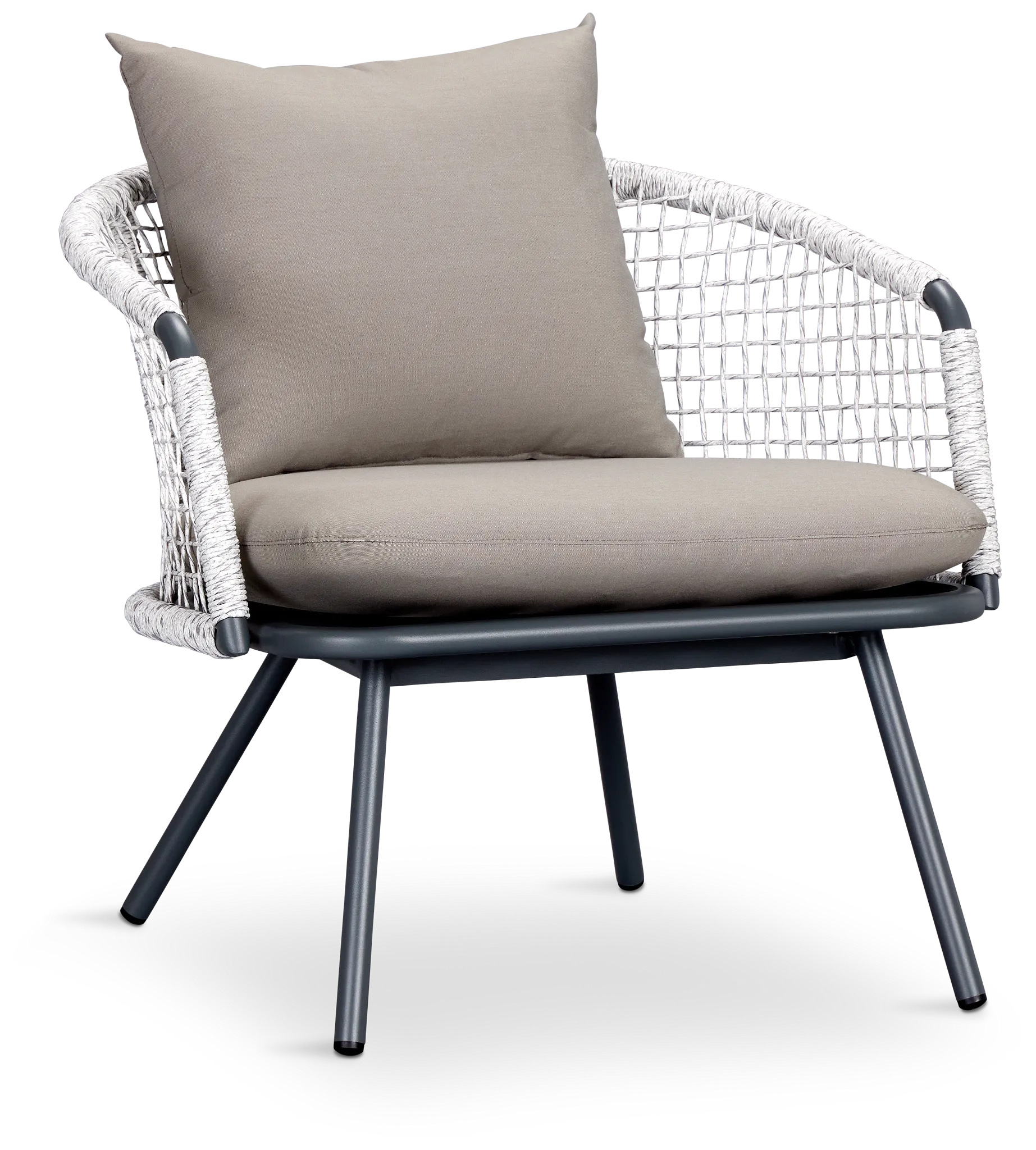 Malaga Gray Woven Arm Chair