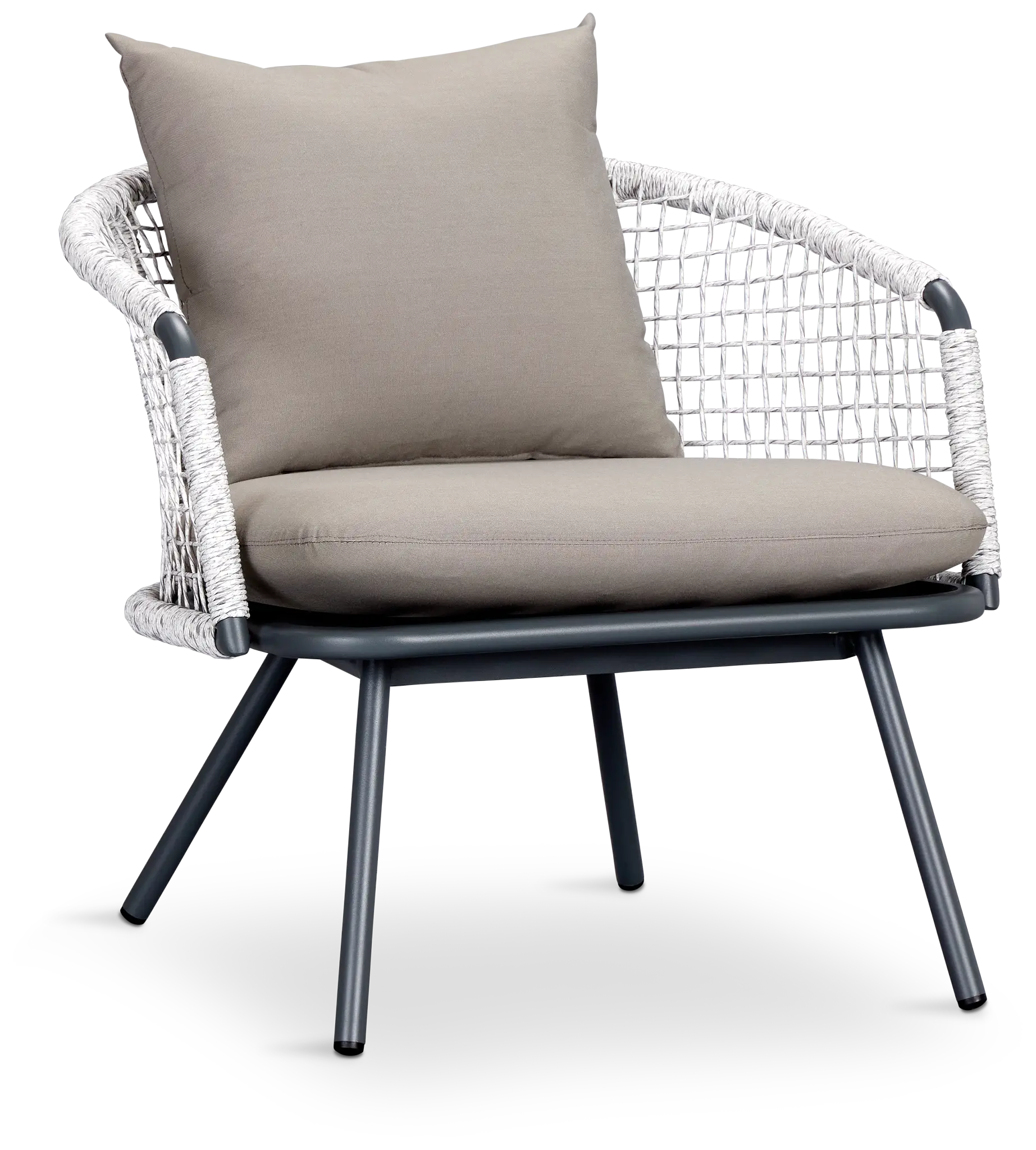 Malaga Gray Woven Arm Chair Malaga Gray Woven Arm Chair