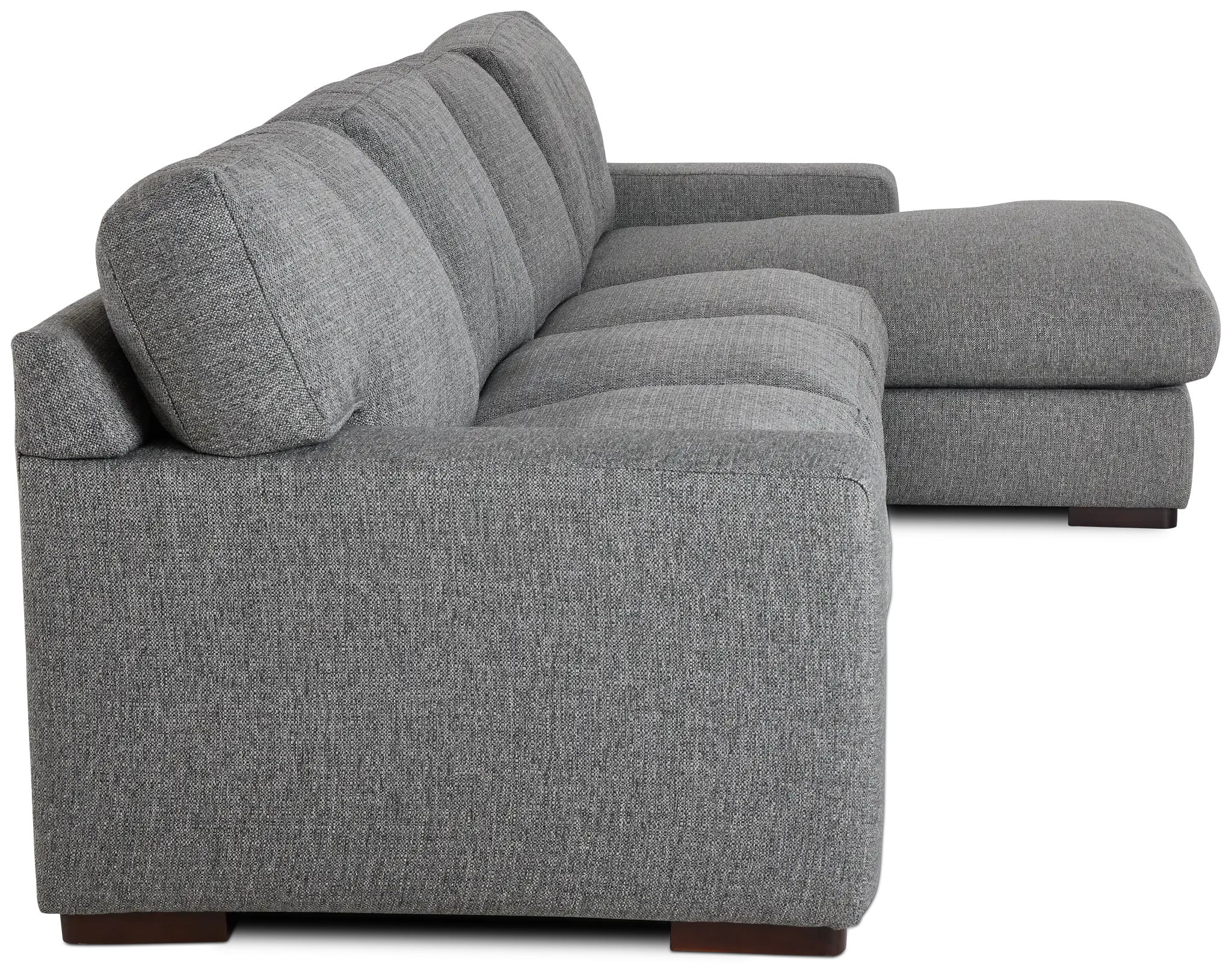 Veronica Dark Gray Down Small Right Chaise Sectional Veronica Dark Gray Down Small Right Chaise Sectional