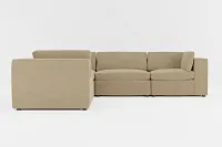 Destin Elite Taupe Fabric 5-piece Modular Sectional