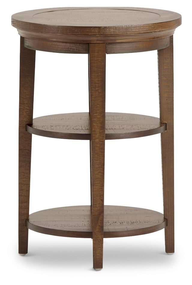 Heron Cove Mid Tone Round End Table (2)