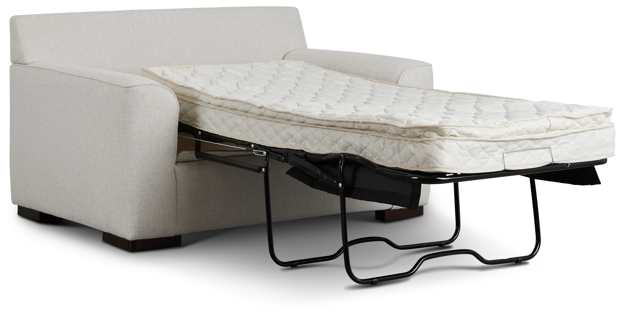 Austin White Fabric Innerspring Sleeper