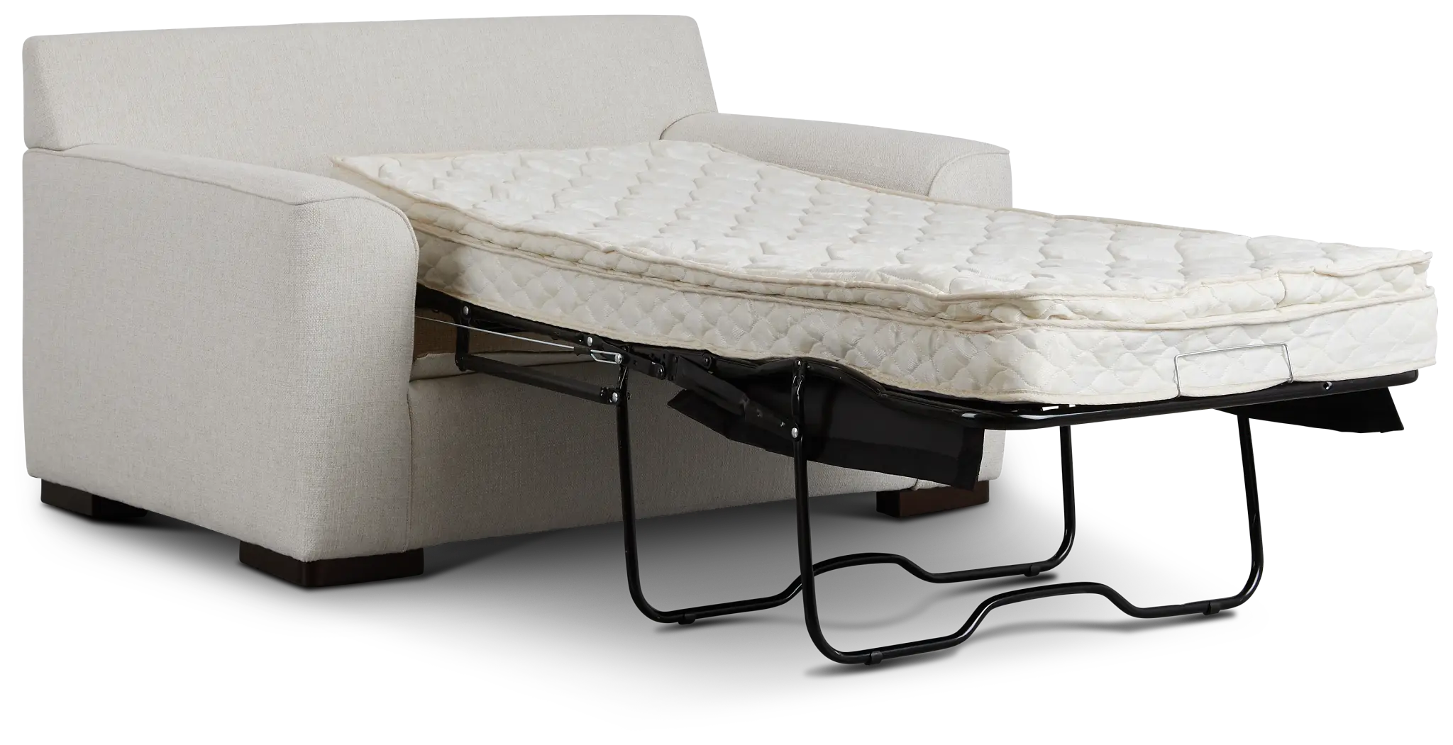 Austin White Fabric Innerspring Sleeper Austin White Fabric Innerspring Sleeper