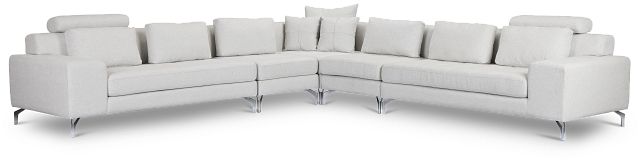 Onyx Light Gray Fabric Large Two-arm Sectional