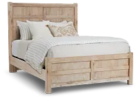 Salt Lake Light Tone Panel Bed