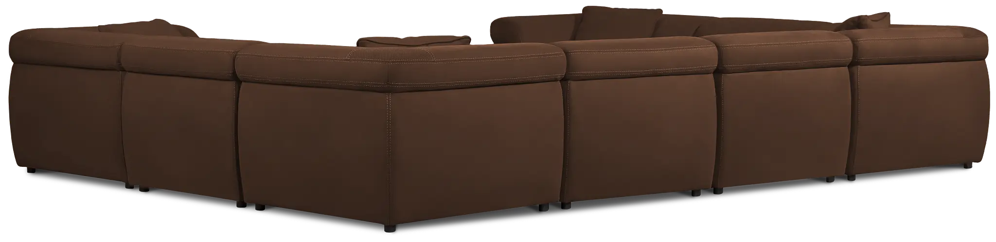 Aria Dark Brown Micro Immersive 8-piece Modular Sectional W/4 Speakers Aria Dark Brown Micro Immersive 8-piece Modular Sectional W/4 Speakers