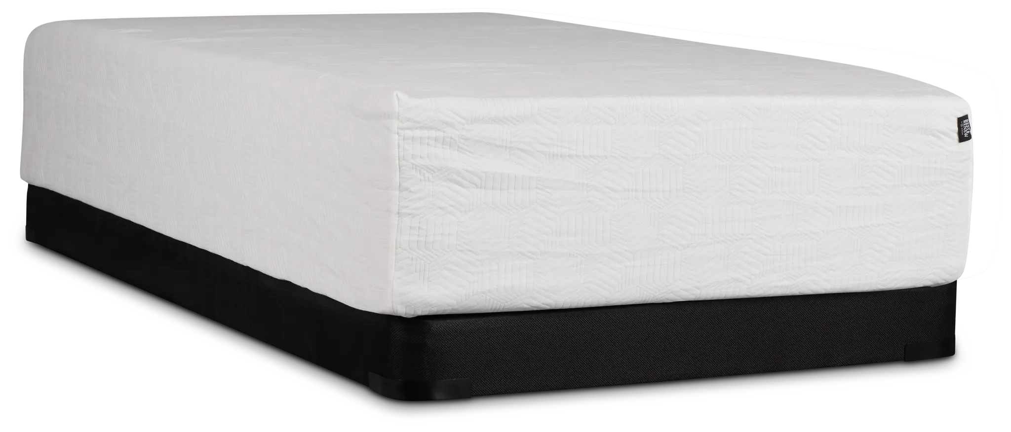 Rest & Renew By Zinus Gel Memory Foam Mattress 14" Plush Low-profile Mattress Set